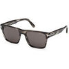 Lunettes de soleil Tom Ford FT1205 CALDER Lunettes de soleil, Havana/Fum&eacute;e, 55 mm