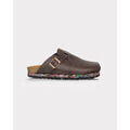 Mules femme sur Grenoble : Mules Nuoceans TRUFFLE | Sabot Brun Fonc&eacute; multicolor