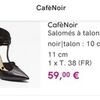 Chaussures escarpins Caf&eacute; Noir Escarpins Noir