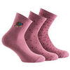 Chaussettes Kindy Pack de 3 socquettes jersey Plume de paon Coton