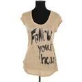 Tee-shirts sur Grenoble : T-shirt BOSS T-shirt en lin beige