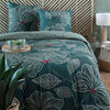 Parures de lit Stof Parure de lit Amarante Vert en coton percale 260 x 240 cm