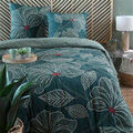 Parures de lit Stof Parure de lit Amarante Vert en coton percale 260 x 240 cm Grenoble