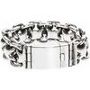 Bracelets Orusbijoux Gourmette Homme Bracelet Argent Rock Grand Mod&egrave;le Argent&eacute;