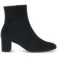 Bottines Gabor Bottine en cuir lisse &agrave; talon d&eacute;croch&eacute; Noir Grenoble