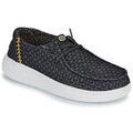 Chaussures d&eacute;contract&eacute;es femme sur Grenoble : Slip ons HEYDUDE WENDY RISE PERF CANVAS