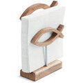 Serviettes de table Ambiente Porte-serviettes en bois de manguier – 19,5 cm Marron Grenoble