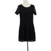 Robe courte S&eacute;zane Robe en coton noire Noir