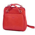 Sacs &agrave; dos sur Grenoble : Sac a dos Katana Sac &Agrave; Dos / Sac &Agrave; Main 2-en-1 Cuir Collet K82372 Rouge