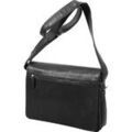 Sac bandouli&egrave;re Gerard Henon Besace Arizona Cuir De Vachette Gras Pleine Fleur GH 5272 Noir Grenoble