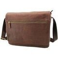 Sac bandouli&egrave;re Gerard Henon Besace Arizona Cuir De Vachette Gras Pleine Fleur GH 5273 Marron Grenoble