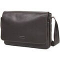 Sac bandouli&egrave;re Katana Besace Cuir De Vachette Grain&eacute; K83606 Marron