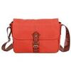 Sac bandouli&egrave;re Katana Besace Nylon Garni Cro&ucirc;te De Cuir De Vachette K 29301 Orange