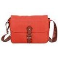 Sac & Bagage sur Grenoble : Sac bandouli&egrave;re Katana Besace Nylon Garni Cro&ucirc;te De Cuir De Vachette K 29301 Orange