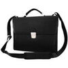 Porte document Katana Cartable 1 Soufflet Cuir De Vachette Grain&eacute; K 69326 Noir