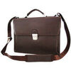 Porte document Katana Cartable 1 Soufflet Cuir De Vachette Grain&eacute; K 69326 Marron