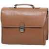 Porte document Katana Cartable 3 Soufflets Cuir De Vachette Grain&eacute; K 69329 Marron