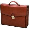 Porte document Katana Cartable &Agrave; Bandouli&egrave;re 3 Soufflets K 68131 Marron Grenoble