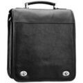 Serviettes sur Grenoble : Porte document Katana Cartable 2 Soufflets Cuir De Vachette Gras K 31011