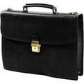Serviettes sur Grenoble : Porte document Gerard Henon Cartable Arizona Cuir De Vachette Gras 1 Soufflet GH 5225