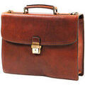 Porte document Gerard Henon Cartable Arizona Cuir De Vachette Gras 1 Soufflet GH 5225 Grenoble