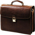 Porte document Gerard Henon Cartable Arizona Cuir De Vachette Gras 3 Soufflets GH 5228