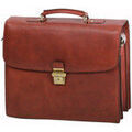 Porte document Gerard Henon Cartable Arizona Cuir De Vachette Gras 3 Soufflets GH 5228