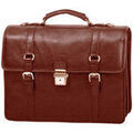 Porte document Katana Cartable 2 Soufflets Cuir De Vachette Gras K 36842