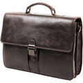 Serviettes sur Grenoble : Porte document Gerard Henon Cartable Outland Cuir De Vachette Vieilli GH 8326