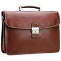 Serviettes sur Grenoble : Porte document Katana Cartable Cuir De Vachette Gras 2 Soufflets K 31022
