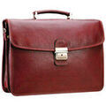 Serviettes sur Grenoble : Porte document Katana Cartable Cuir De Vachette Gras 2 Soufflets K 31022