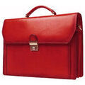 Serviettes sur Grenoble : Porte document Katana Cartable Refente De Cuir De Vachette 2 Soufflets K 63025