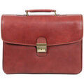 Serviettes sur Grenoble : Porte document Katana Cartable En Cuir De Vachette Gras 4 Soufflets K 31028