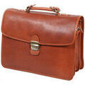 Porte document Katana Cartable Cuir De Vachette Gras K31033 Dor&eacute;
