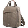 Sacs &agrave; dos sur Grenoble : Sac a dos Katana Sac &Agrave; Dos En Toile Garnie Cuir De Vachette K6559 Marron