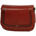 Sac & Bagage sur Grenoble : Sac bandouli&egrave;re Katana Besace En Cuir De Vachette Collet V&eacute;g&eacute;tal 66801 Marron