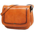 Sac & Bagage sur Grenoble : Sac bandouli&egrave;re Katana Besace En Cuir De Vachette Collet V&eacute;g&eacute;tal 66801 Dor&eacute;