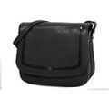 Sac & Bagage sur Grenoble : Sac bandouli&egrave;re Katana Besace Cuir De Vachette Collet V&eacute;g&eacute;tal 66802 Noir