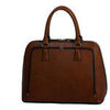 Sac &agrave; main Katana Sac &Agrave; Main Cuir De Vachette Collet V&eacute;g&eacute;tal 66828 Marron