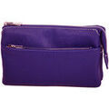 Saccoches / Etuis sur Grenoble : Pochette Katana Pochette En Cuir De Vachette Grain&eacute; 69600 Violet