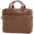 Saccoches / Etuis sur Grenoble : Sac ordinateur Katana Porte-ordinateur Cuir De Vachette Grain&eacute; 69357 Marron