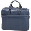 Sac ordinateur Gerard Henon Porte-ordinateur Cuir De Vachette Grain&eacute; 69356 Bleu