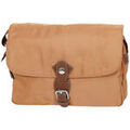Sac & Bagage sur Grenoble : Sac bandouli&egrave;re Katana Besace Nylon Garni Cro&ucirc;te De Cuir De Vachette K 29301 Marron