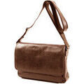 Sac bandouli&egrave;re Gerard Henon Besace En Cuir De Vachette Vieilli Pleine Fleur GH 8352 Marron Grenoble