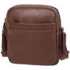 Pochette Katana Pochette Port&eacute;e Travers Cuir De Vachette Grain&eacute; 89613 Marron