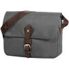 Sac bandouli&egrave;re Katana Besace Nylon Garni Cro&ucirc;te De Cuir De Vachette K 29301 Argent&eacute;