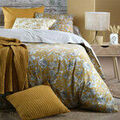 Housses de couettes Stof Housse de couette Jacinthe Moutarde en coton percale 240 x 220 Grenoble