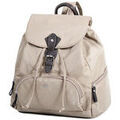 Sacs &agrave; dos sur Grenoble : Sac a dos Katana Sac &Agrave; Dos Nylon Garni Cro&ucirc;te De Cuir De Vachette K 29306 Beige