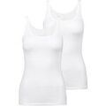Autres types de lingerie sur Grenoble : Gu&ecirc;pi&egrave;res Calida Femme Maillot de corps Paquet de 2 Natural Comfort Blanc