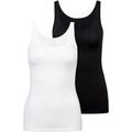 Autres types de lingerie sur Grenoble : Maillots de corps Calida Femme Maillot de corps Paquet de 2 Natural Comfort Multicolore